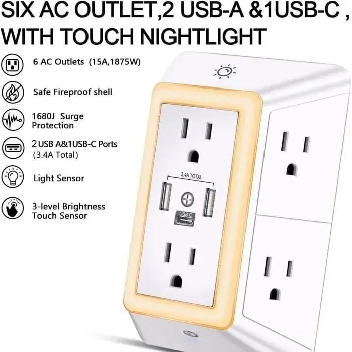 Multi Plug Outlet Surge Protector