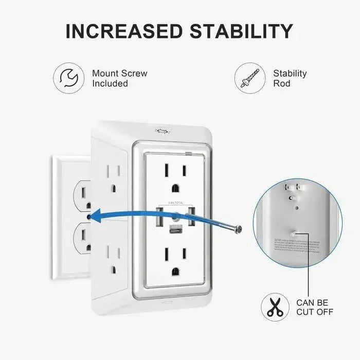 Multi Plug Outlet Surge Protector