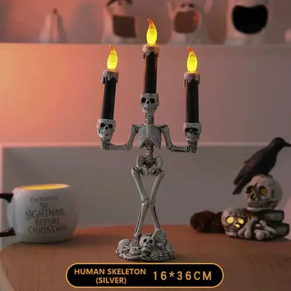 Halloween Skull LED Candlesticks