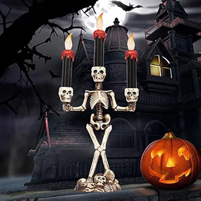 Halloween Skull LED Candlesticks