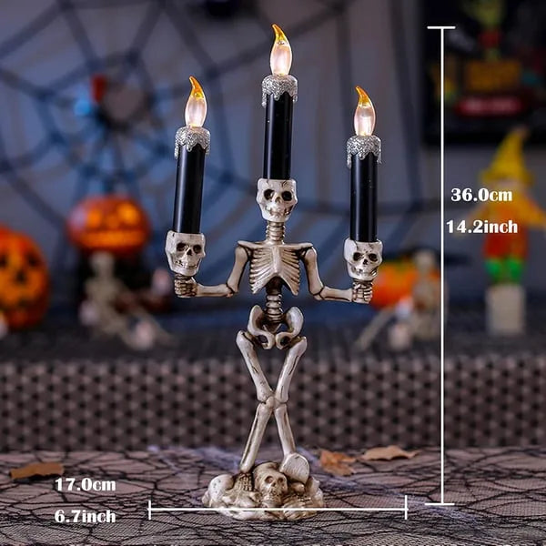 Halloween Skull LED Candlesticks